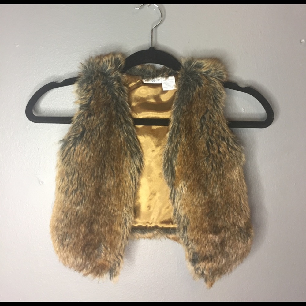 Faux fur vest
