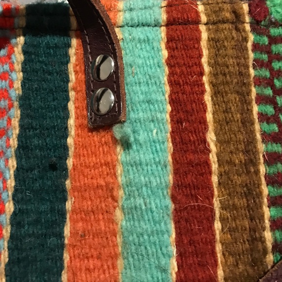 Handwoven Striped Tote Bag - Picture 3 of 3