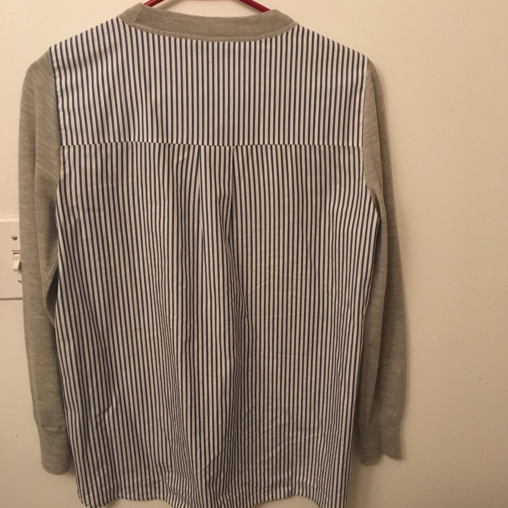 Jcrew sweater with stripe back