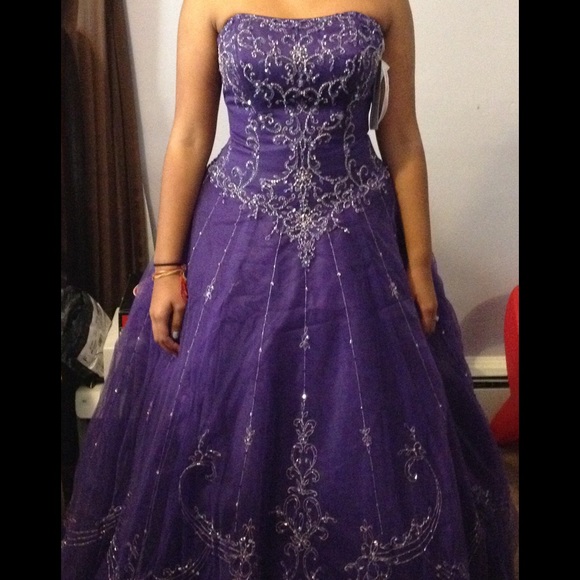 Sweet 16 dress - Tulle Over Satin Gown - Picture 1 of 3