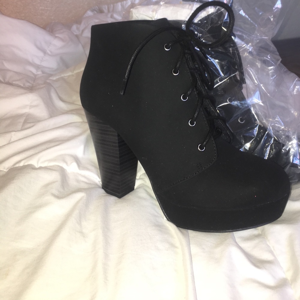 Black Suede Heels 7