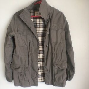 Gray utility jacket