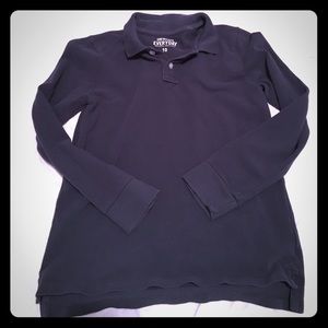 Charcoal boys crewcuts size 10 polo