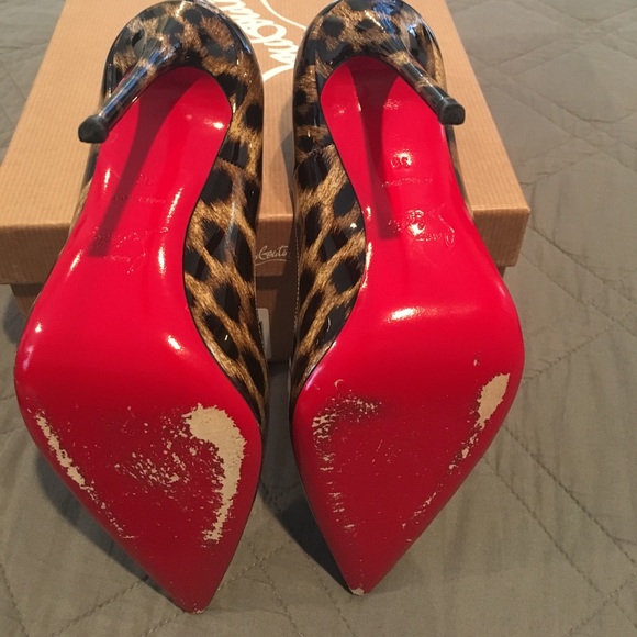 Patent Leather leopard Christian Louboutin - Picture 3 of 4