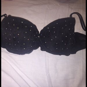 Pink rhinestone push-up