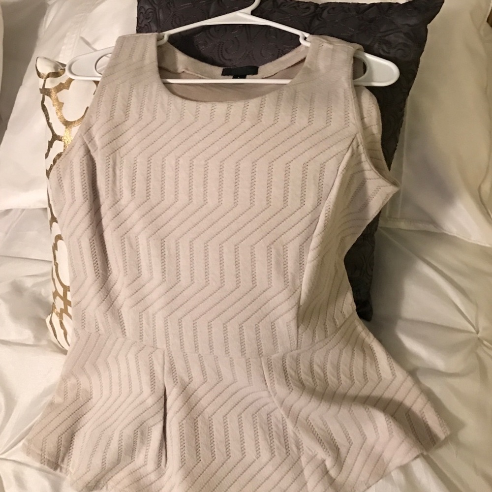Beige Peplum