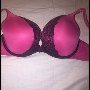 pink lacey push-up