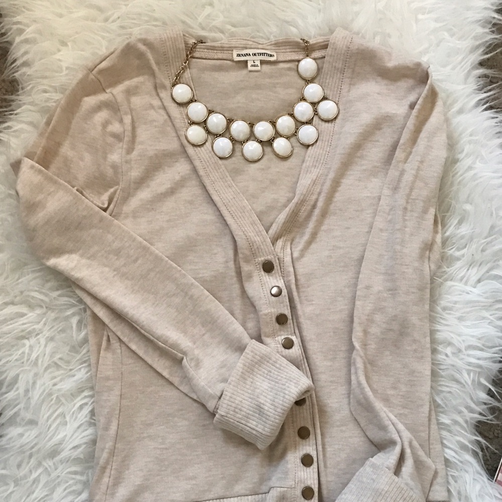 Cream Cardigan lightweight