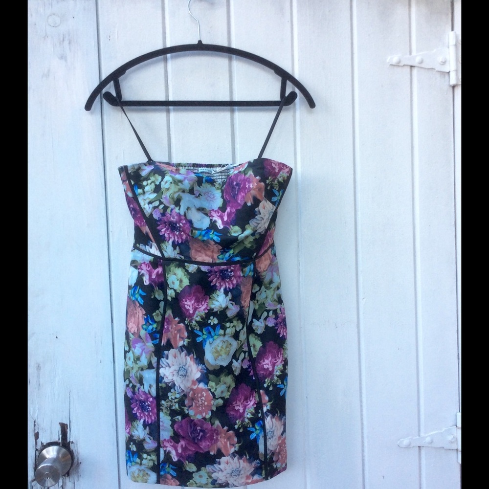 Urban Outfitters Floral Strapless Dress