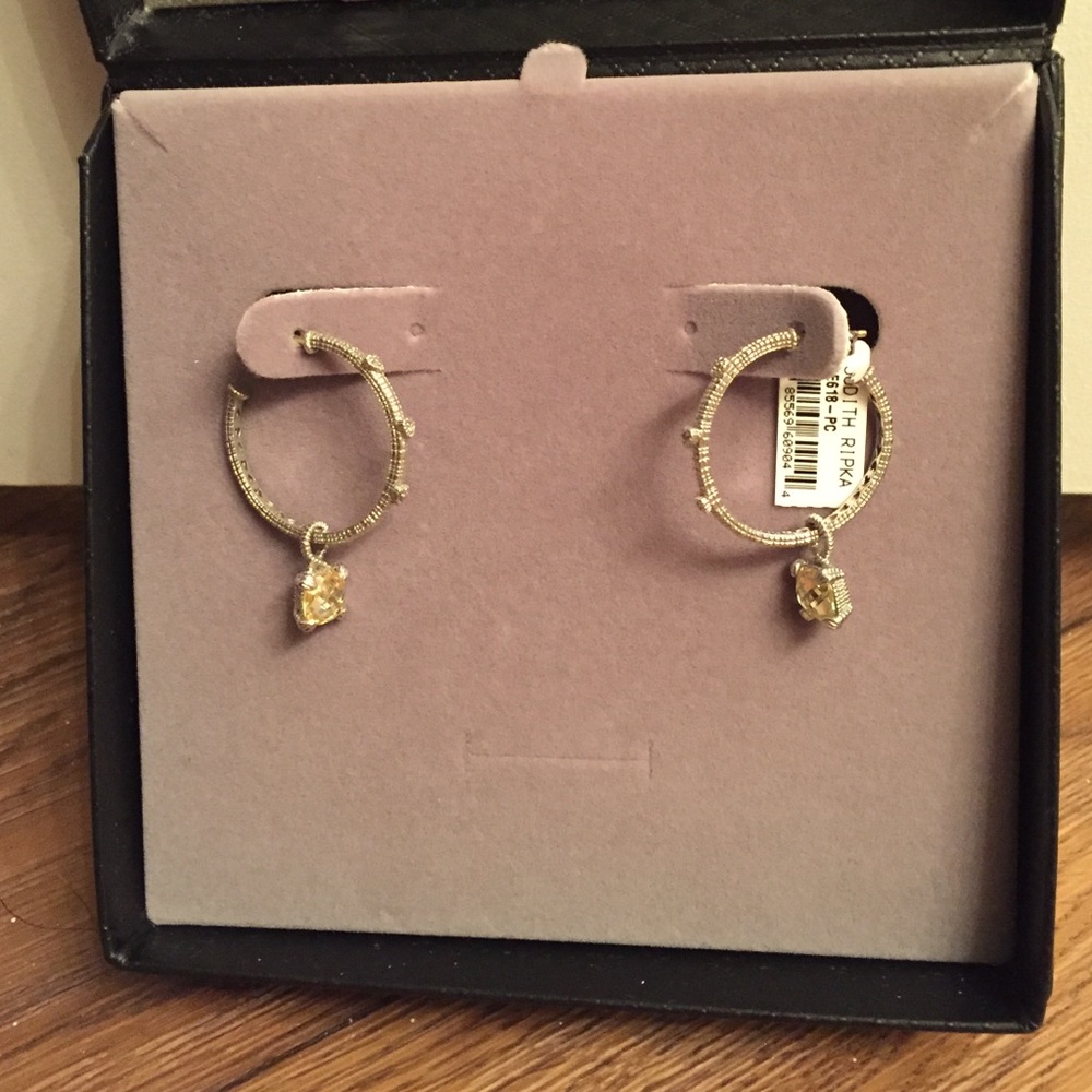 BRAND NEW Judith Ripka Hoop Earrings