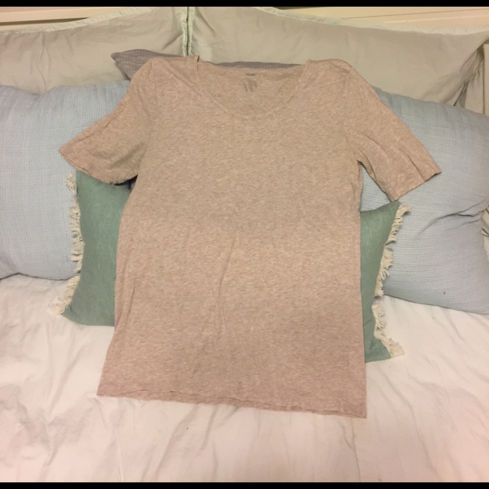 Mossimo cream heathered long tee