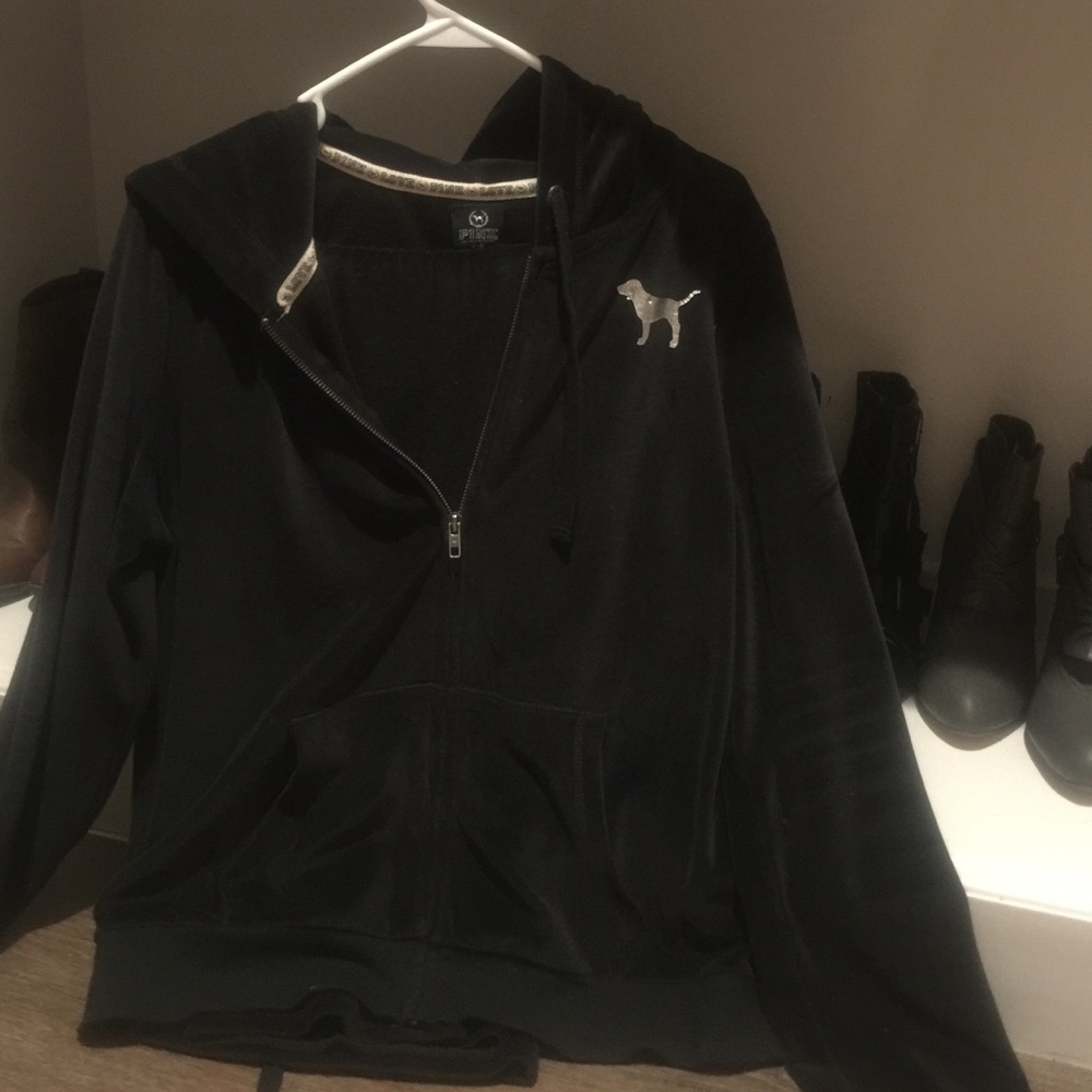 Black Victoria Secret Velour Sweatsuit