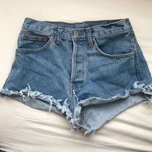 Brandy Melville High Rise Jeans Shorts