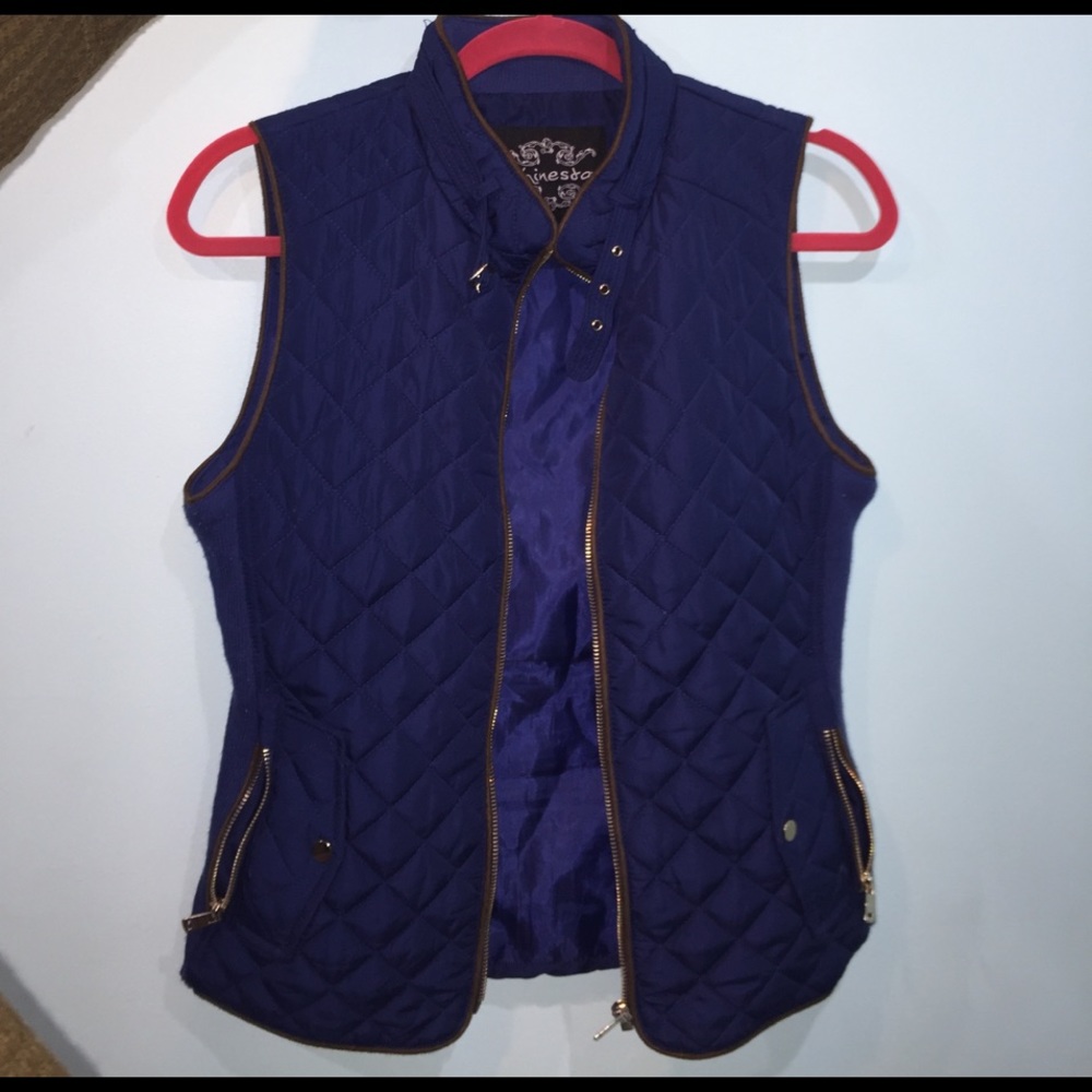 Navy blue vest