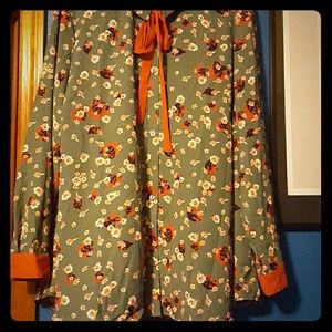 Modcloth flower button up