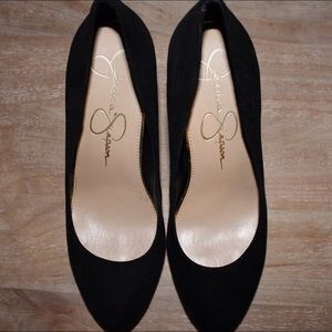 Jessica Simpson Black Suede Pumps