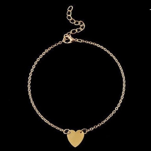 🔥NWT gold heart love ankle chain jewelry - Picture 2 of 2