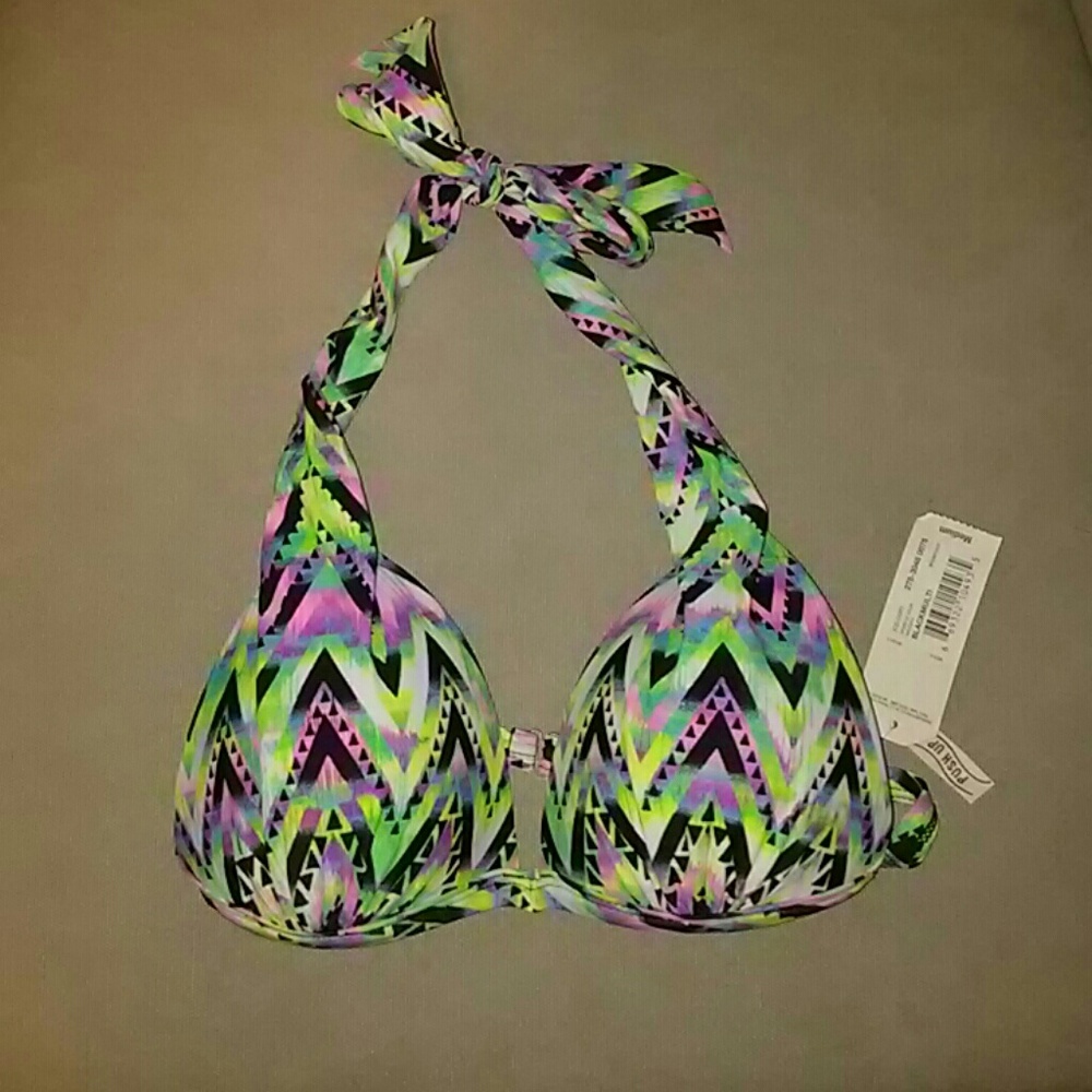 NWT Push Up Swim Top