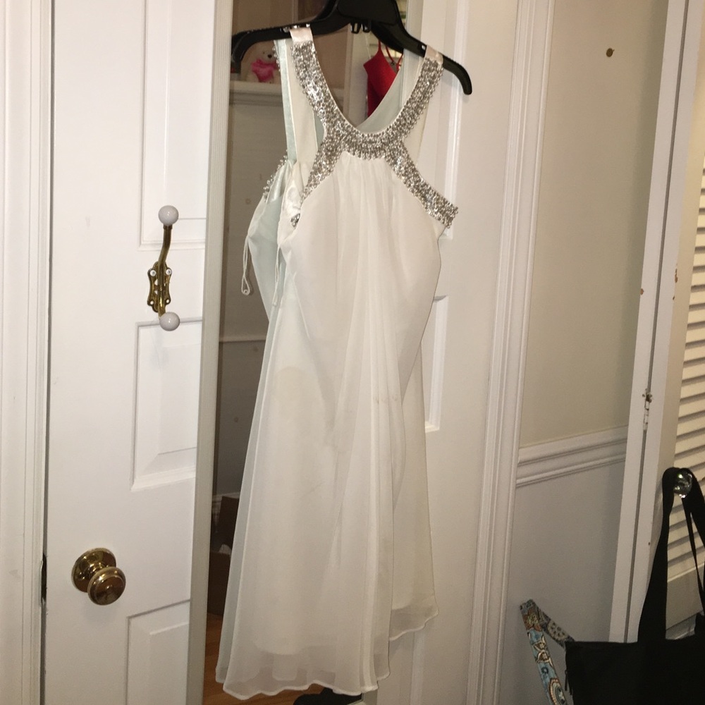 White beaded dress
