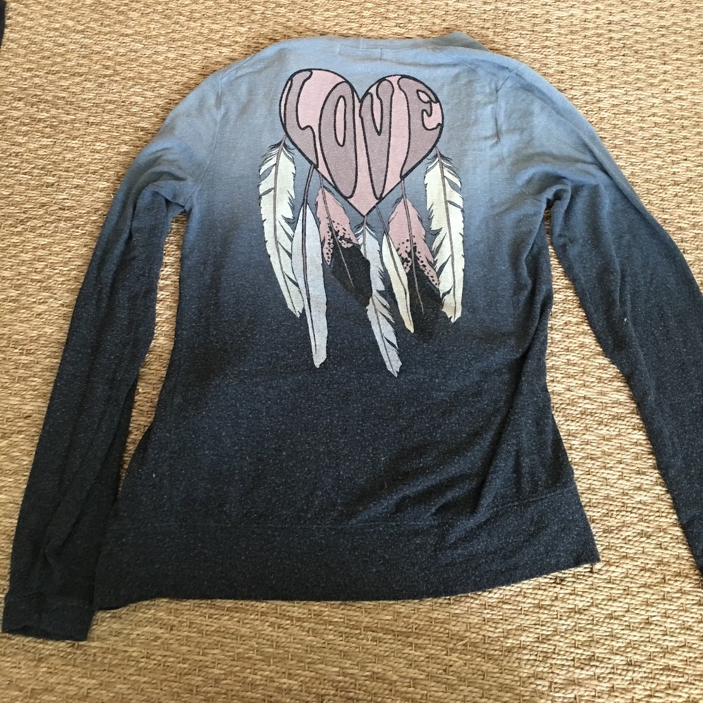 Wildfox Couture oversized sweatshirt cardigan