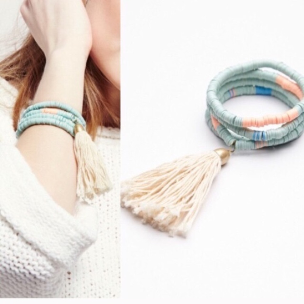 Free People pastel wave bracelet