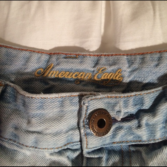 A&F & AE DISTRESSED MINI SKIRT & JEAN SHORTS XS - Picture 3 of 4
