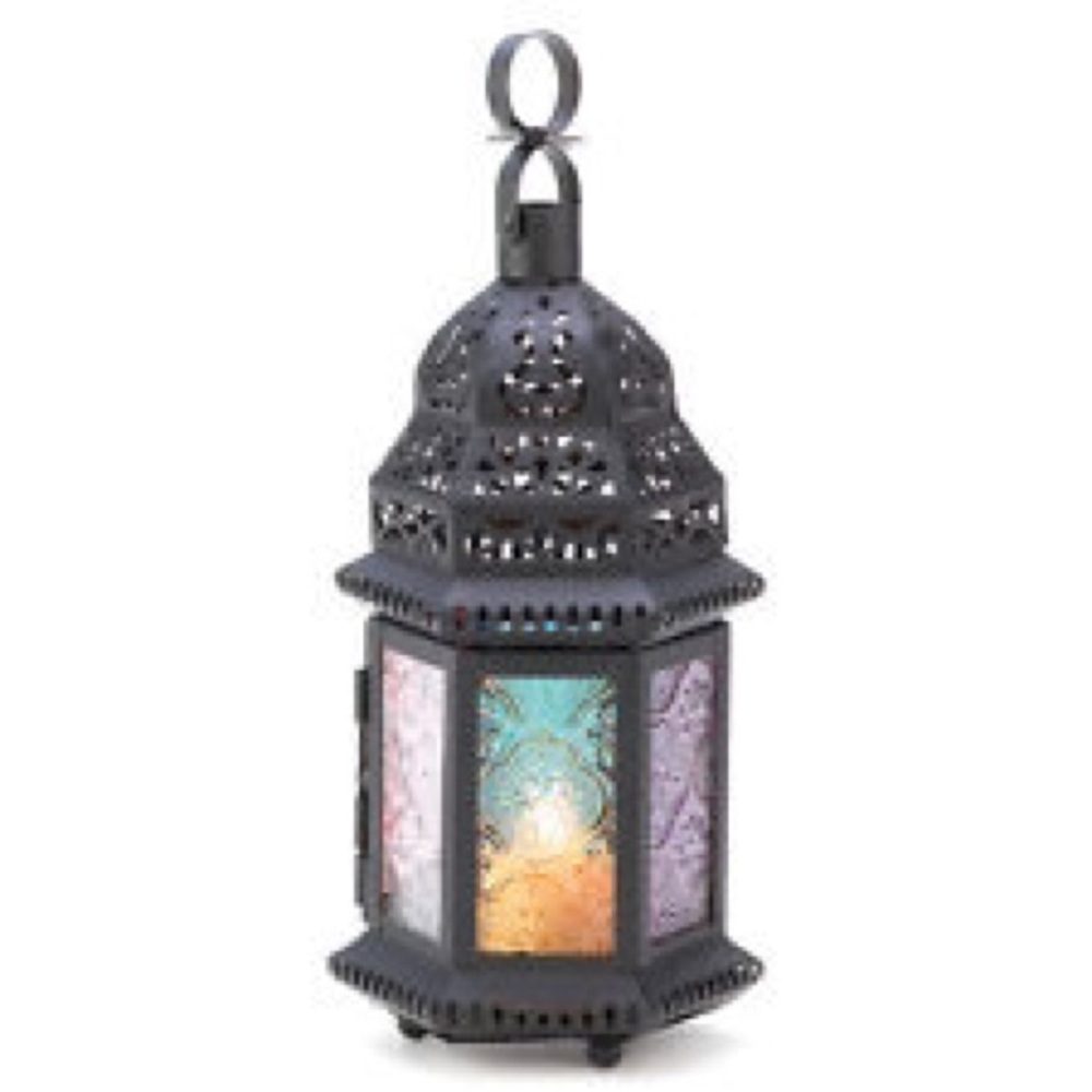 20 Lantern magic rainbow Moroccan candle holder