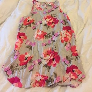 Old Navy pink and purple floral blouse