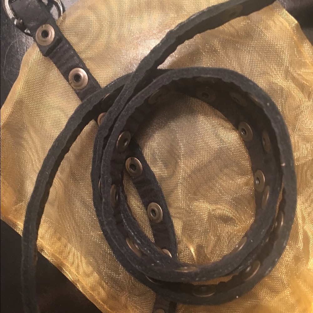 Leather multi strand wrap bracelet