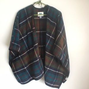 Thick flannel cardigan
