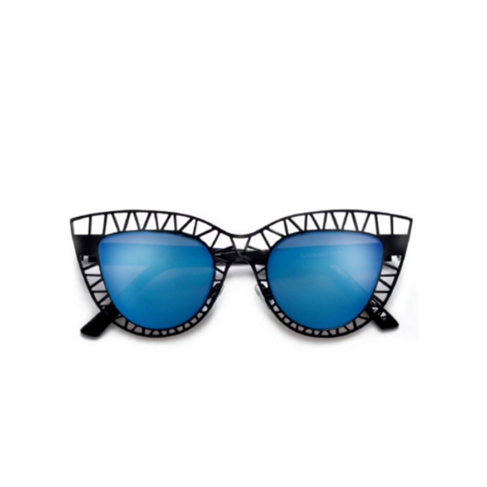 NWT Black Steelcat Cat Eye Sunglasses - Picture 3 of 3