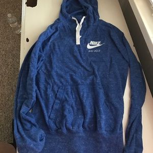 Nike soft blue  hoodie