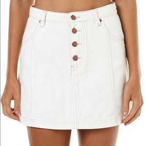 Minkpink white Jean skirt