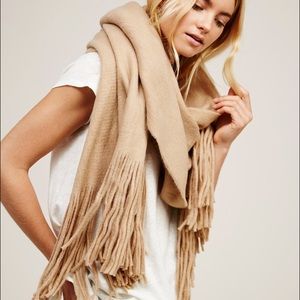 Free people Kolby brushed fringe scarf