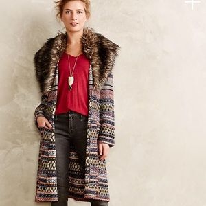 Angel of the North-shawled sweater coat