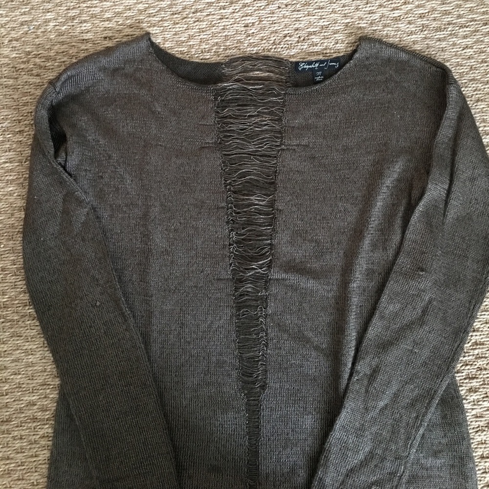 Elizabeth and James seductive sweater