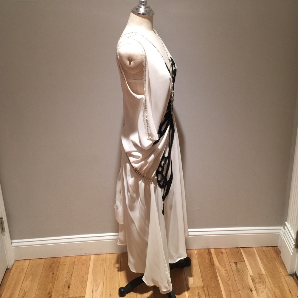Butterfly Beaded Party Dress, One of a Kind OS - Picture 3 of 3