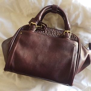 SOLD // ZARA Plum Satchel