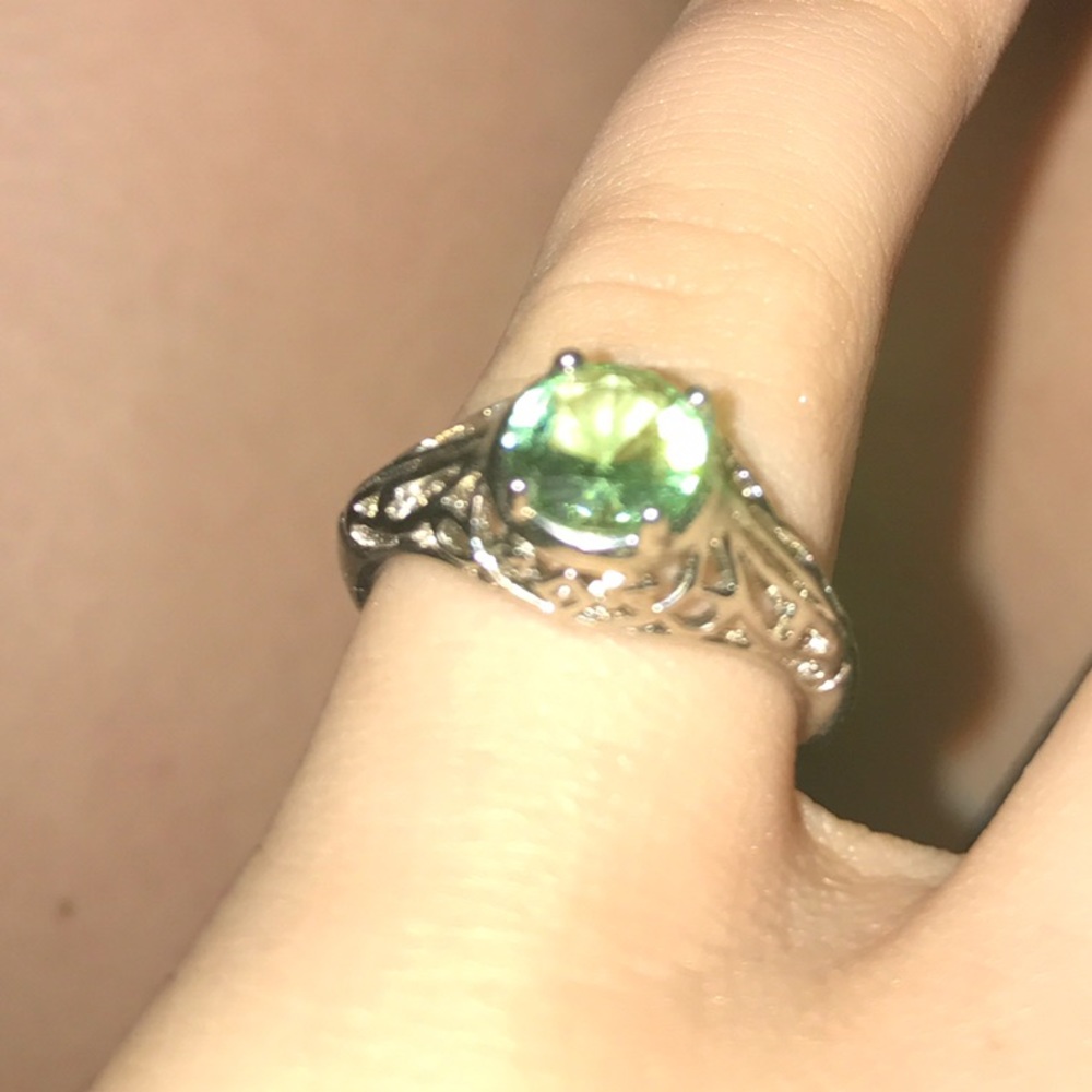 Kay Jewelers sea foam green ring