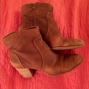 Tan Leather Ankle Boots
