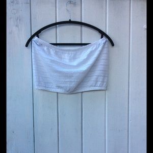 Urban Outfitters White Lace Bandeau Top