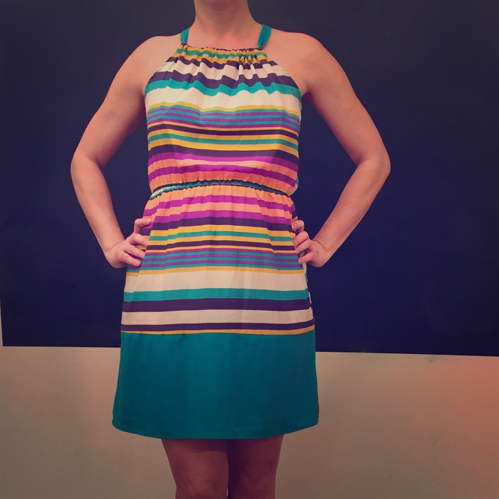 Striped Tie Dress, size Small
