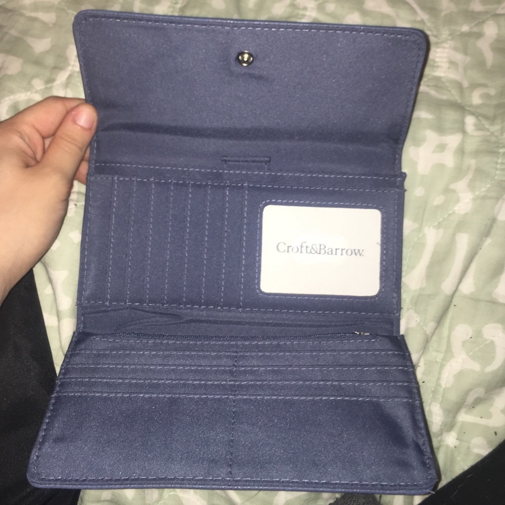 Blue croft & barrow wallet