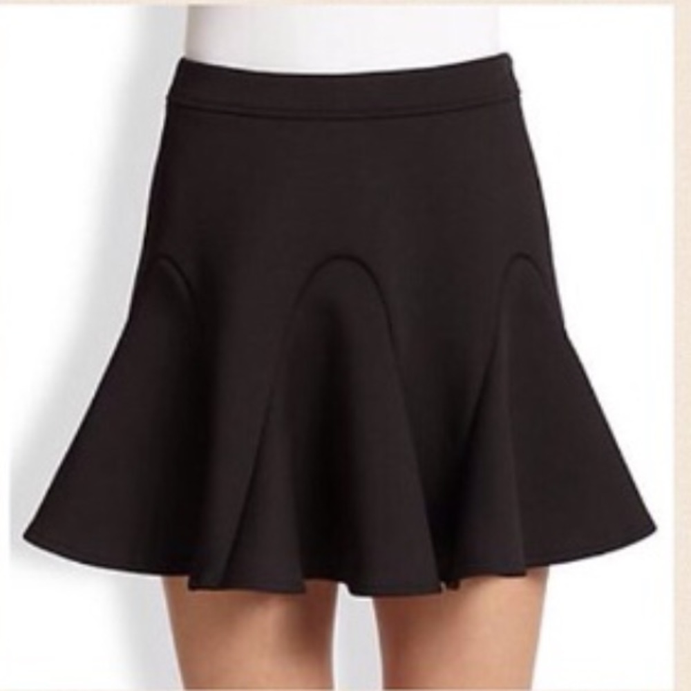 Rebecca Minkoff Black Neoprene Skirt