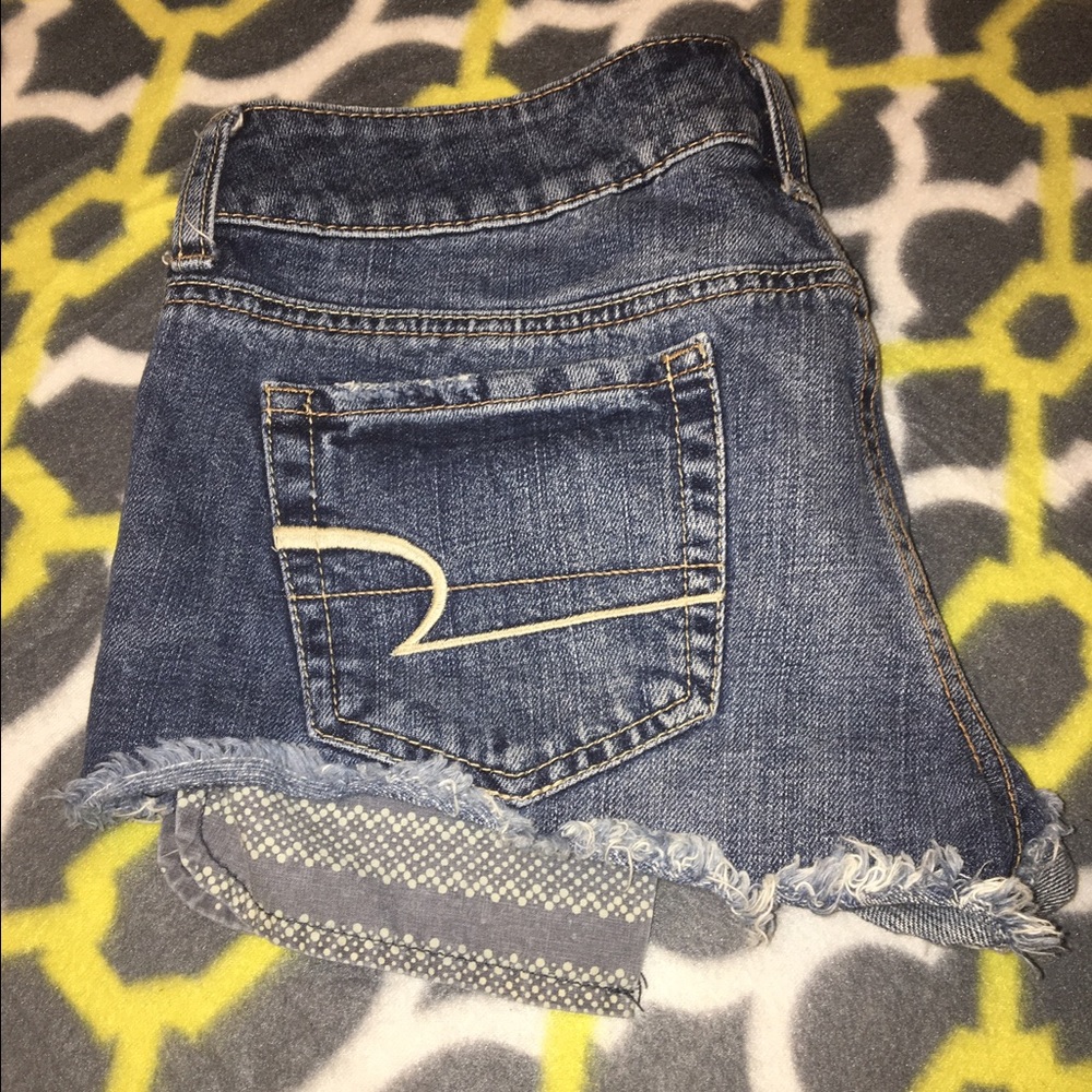 Womens Distressed Jean Shorts