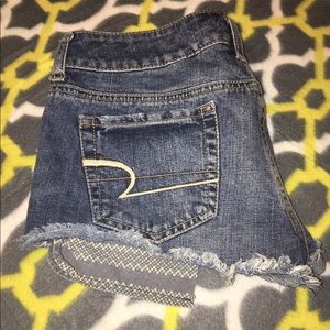 Womens Distressed Jean Shorts