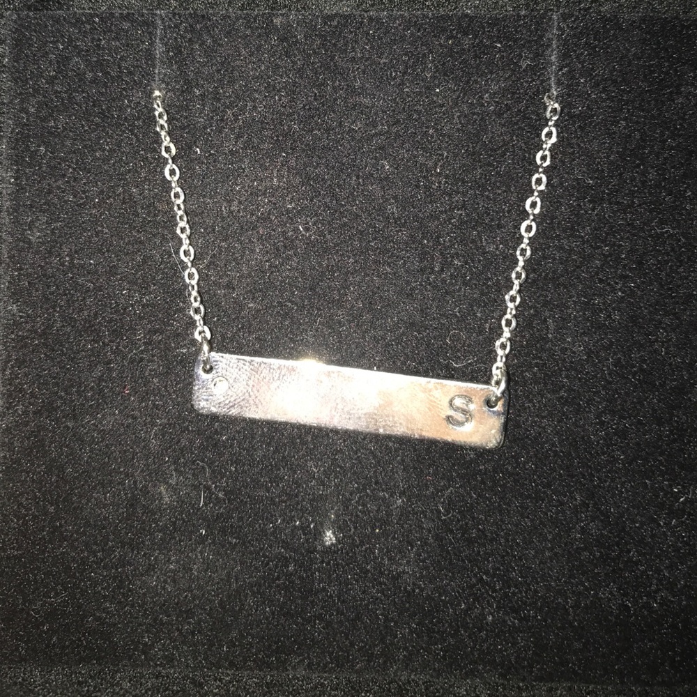 Silver "S" necklace