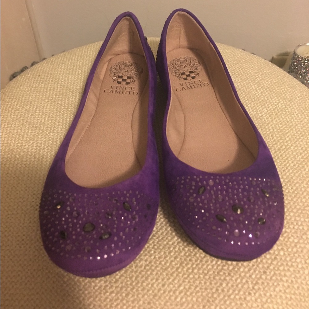 Vince Camuto Suede studded flats.