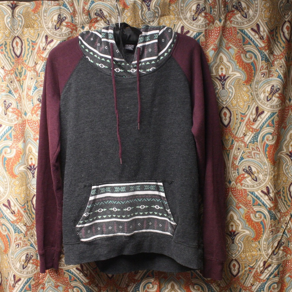 tribal print sweatshirt