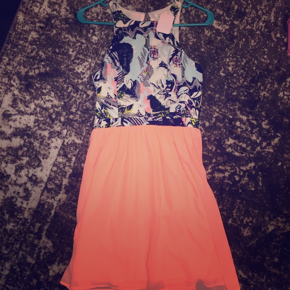Floral Neon Dress